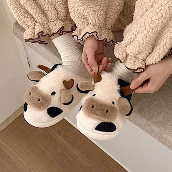 🐄 CozyMoo Slippers ❄️💕